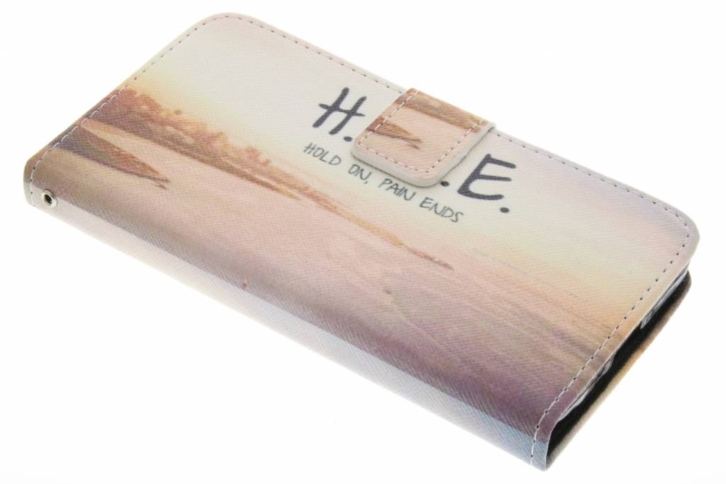 Image of Hope design TPU booktype hoes voor de Samsung Galaxy Grand Prime