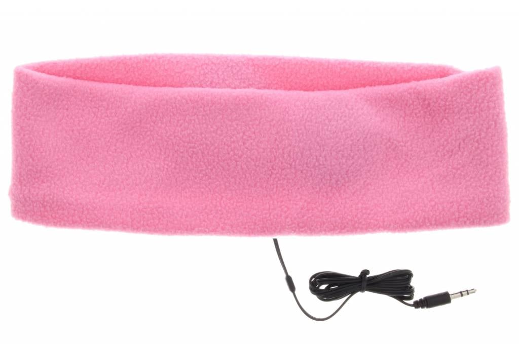 Image of Roze hoofdband met koptelefoon