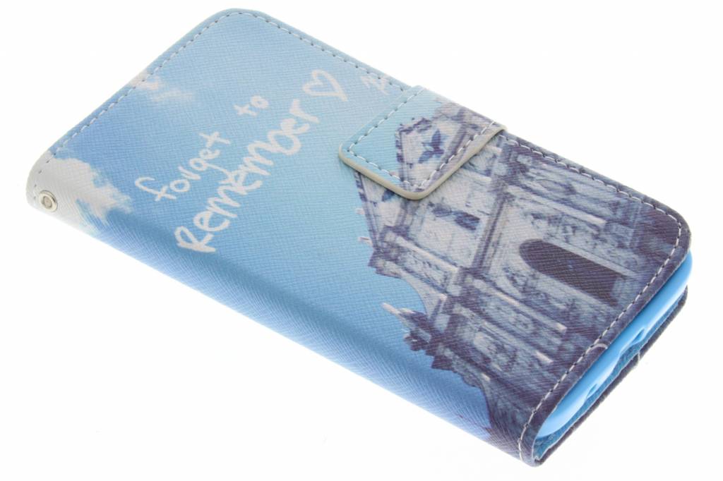 Image of Forget to remember design TPU booktype hoes voor de Samsung Galaxy Core Prime