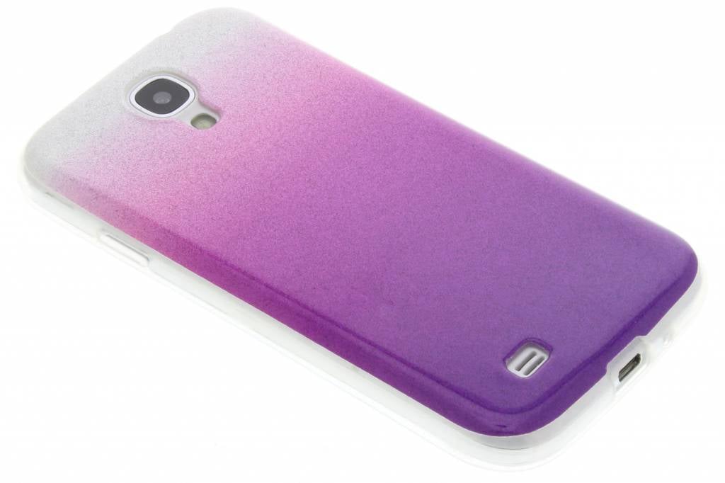 Image of Paarse glitter TPU softcase voor de Samsung Galaxy S4