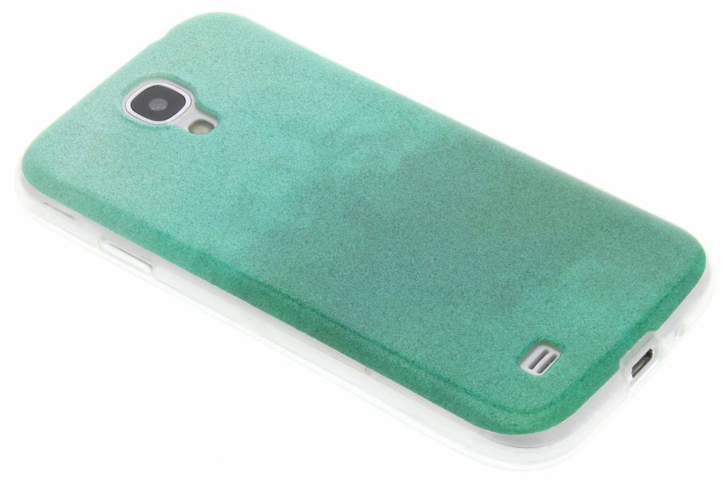 Image of Groene glitter TPU softcase voor de Samsung Galaxy S4