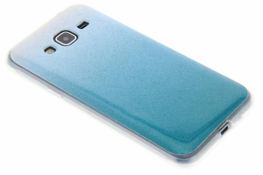 Image of Turquoise glitter TPU softcase voor de Samsung Galaxy J3 / J3 (2016)