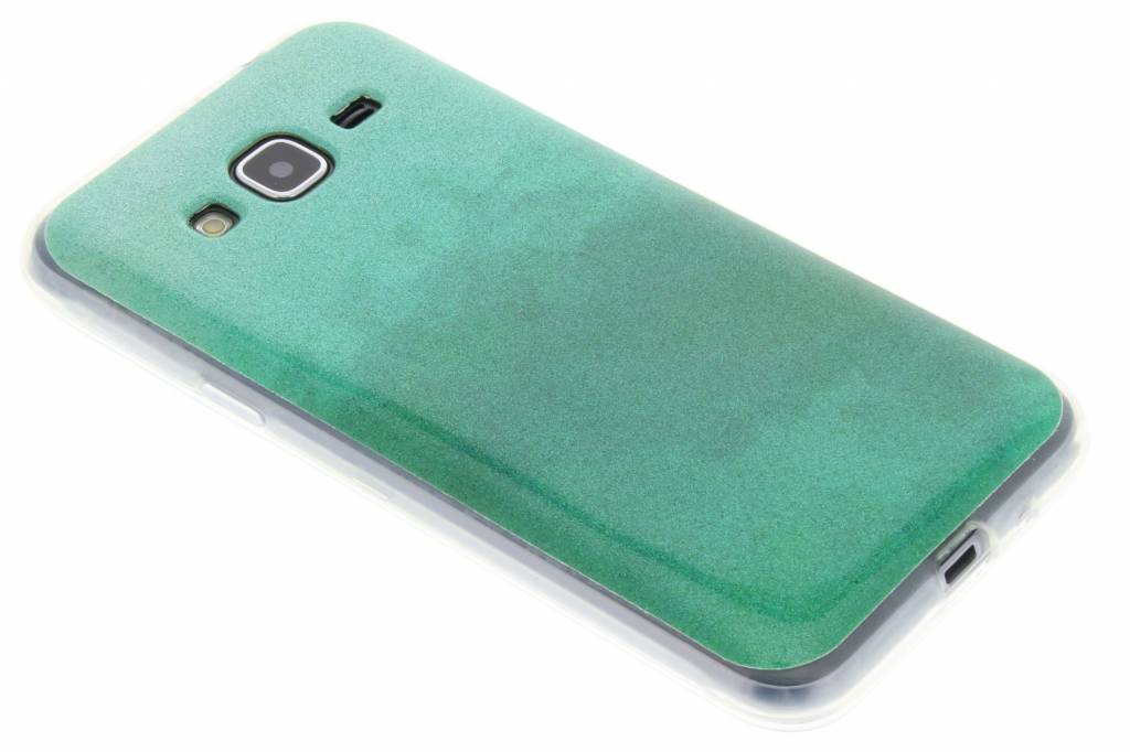 Image of Groene glitter TPU softcase voor de Samsung Galaxy J3 / J3 (2016)