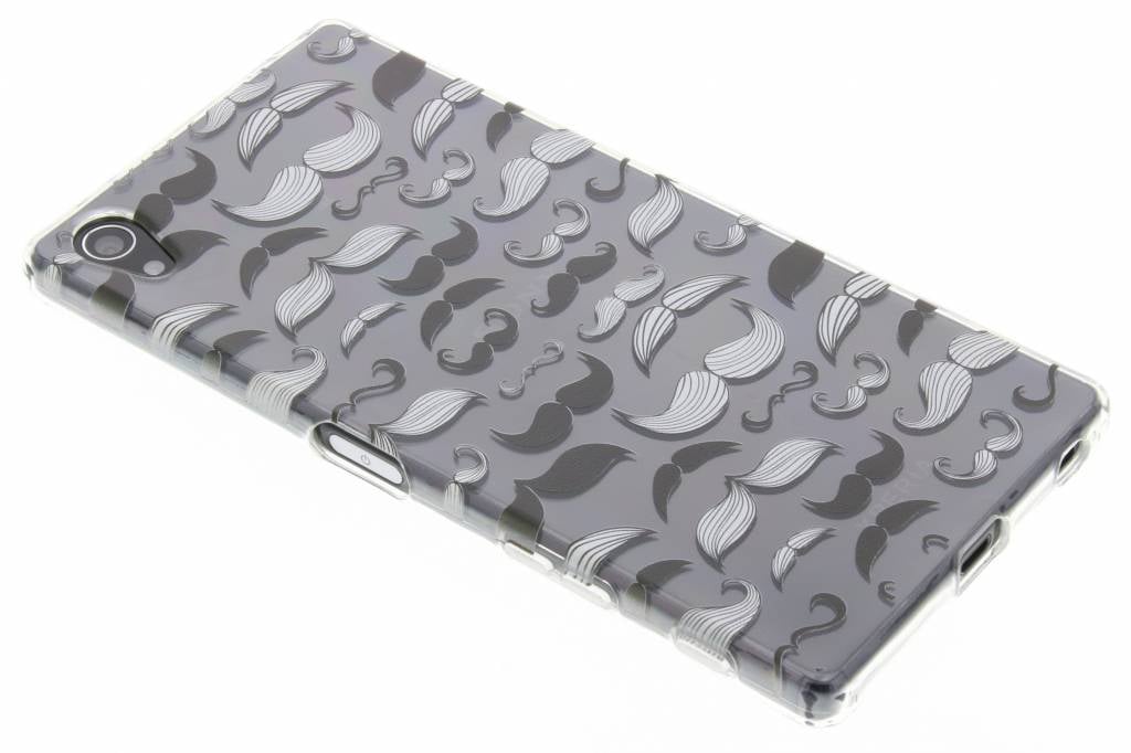 Image of Mustache design TPU siliconen hoesje voor de Sony Xperia Z5 Premium