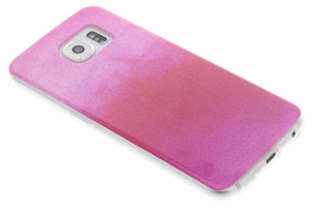 Image of Fuchsia glitter TPU softcase voor de Samsung Galaxy S6