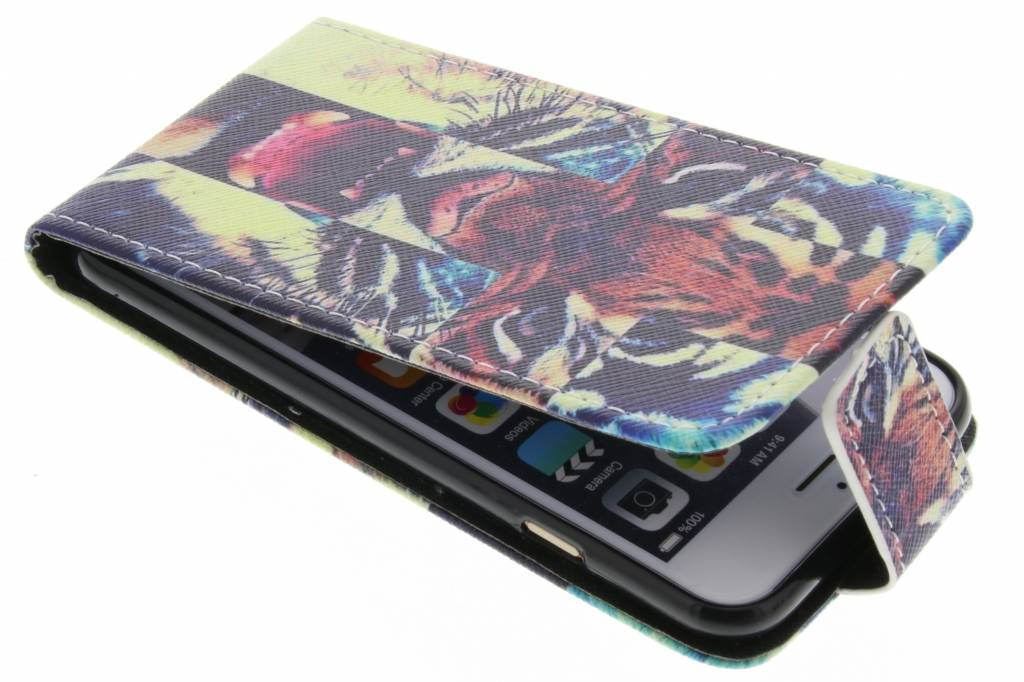 Image of Tijger design TPU flipcase voor de iPhone 6 / 6s