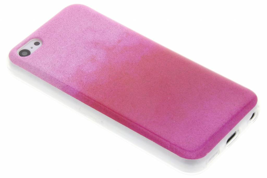 Image of Fuchsia glitter TPU softcase voor de iPhone 5c