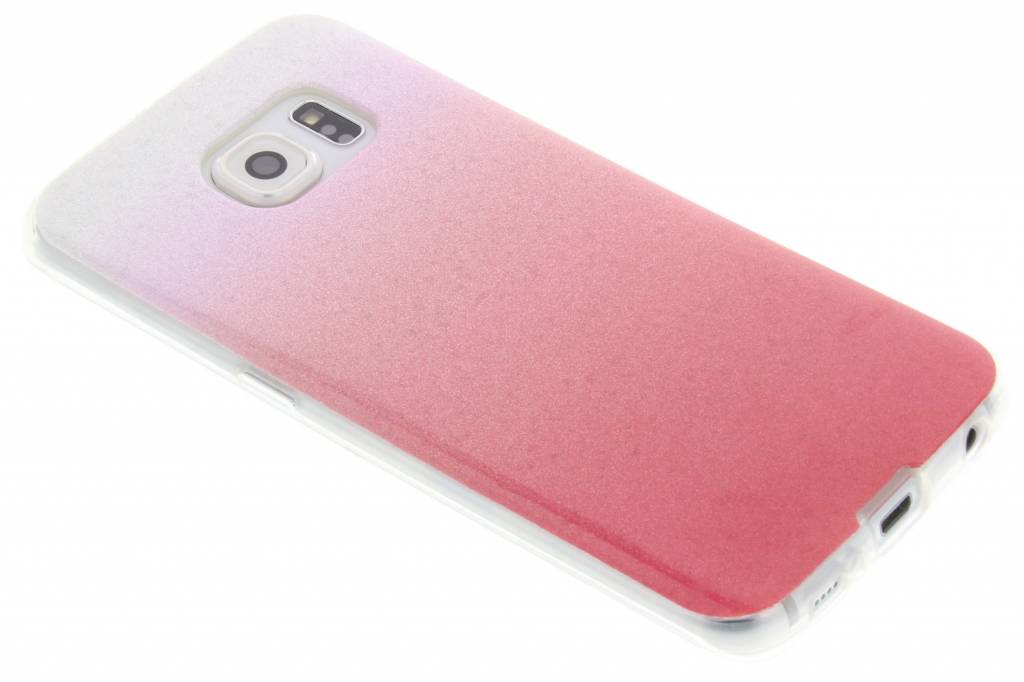 Image of Roze glitter TPU softcase voor de Samsung Galaxy S6 Edge