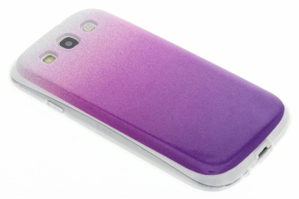 Image of Paarse glitter TPU softcase voor de Samsung Galaxy S3 / Neo