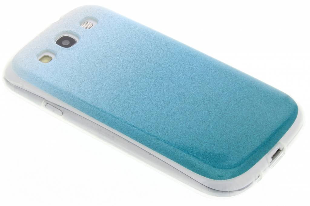 Image of Turquoise glitter TPU softcase voor de Samsung Galaxy S3 / Neo