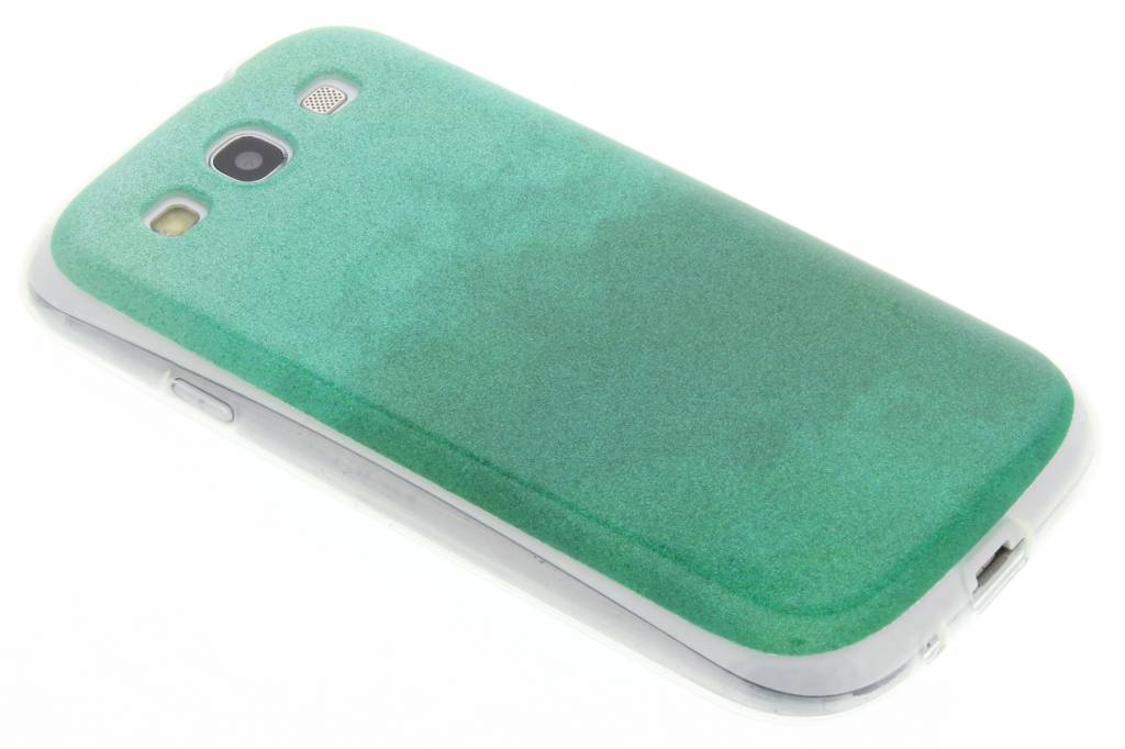 Image of Groene glitter TPU softcase voor de Samsung Galaxy S3 / Neo