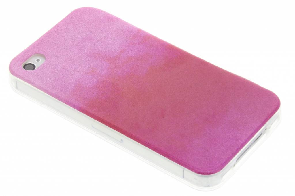 Image of Fuchsia glitter TPU softcase voor de iPhone 4 / 4s