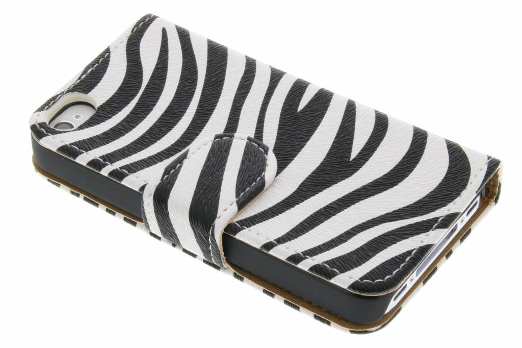 Image of Zebra booktype hoes voor de iPhone 4 / 4s