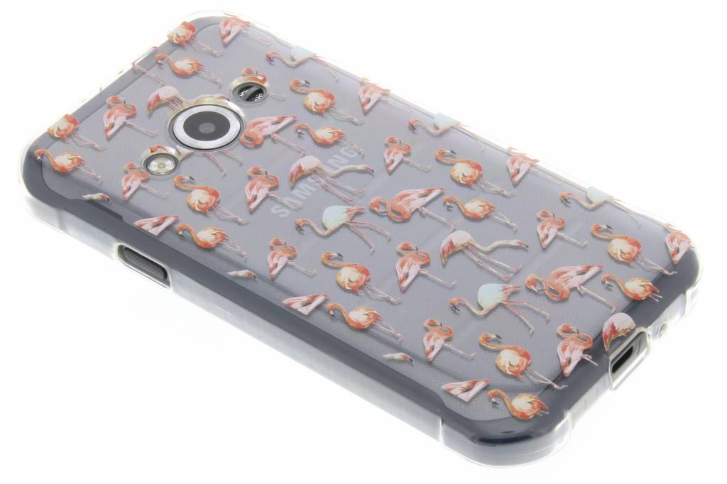 Image of Flamingo design TPU siliconen hoesje voor de Samsung Galaxy Xcover 3