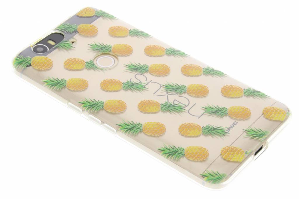 Image of Transparant ananas design TPU hoesje voor de Huawei Nexus 6P