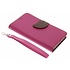 Fuchsia blad design TPU booktype hoes voor de Wiko Lenny 2 Fuchsia blad design TPU booktype hoes voor de Wiko Lenny 2