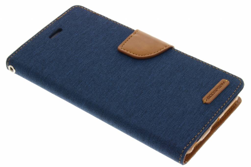 Image of Canvas Diary Case voor de iPhone 6(s) Plus - Blauw