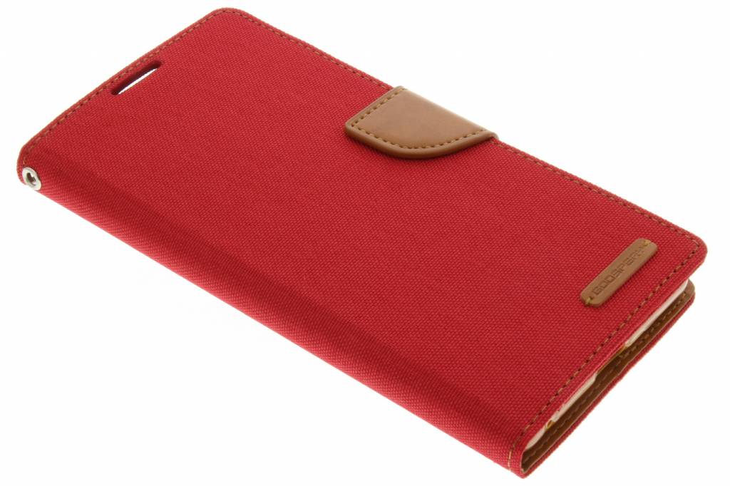 Image of Canvas Diary Case voor de Sony Xperia C5 Ultra - Rood