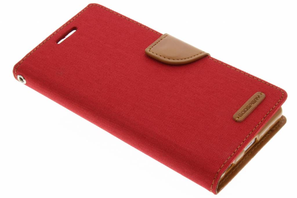 Image of Canvas Diary Case voor de Sony Xperia Z5 - Rood