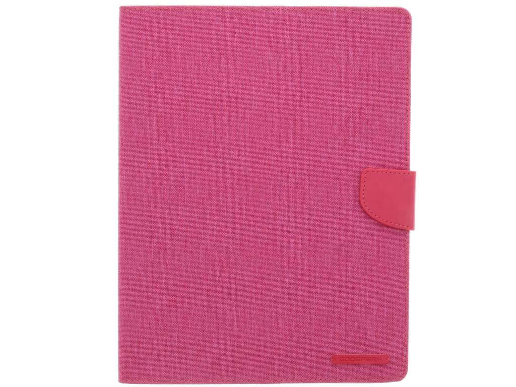 Image of Canvas Diary Case voor de iPad 2 / 3 / 4 - Fuchsia