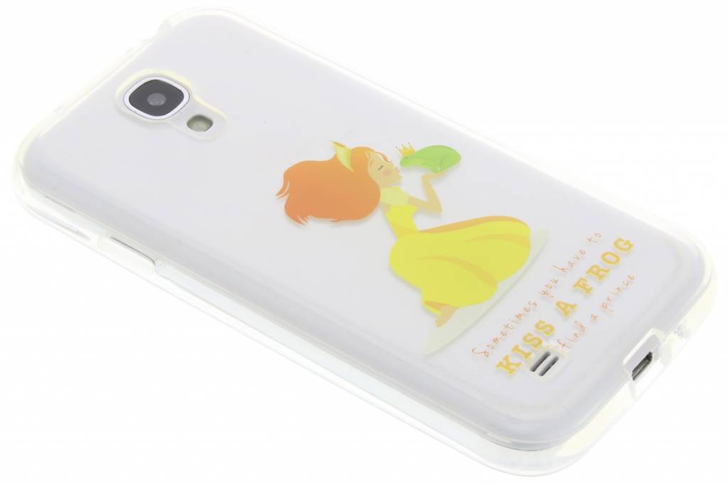 Image of Kiss a frog sprookjes TPU siliconen hoesje voor de Samsung Galaxy S4