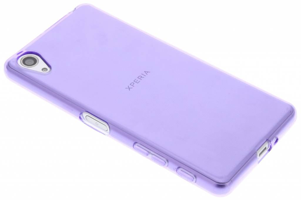 Image of Paarse transparante gel case voor de Sony Xperia X Performance