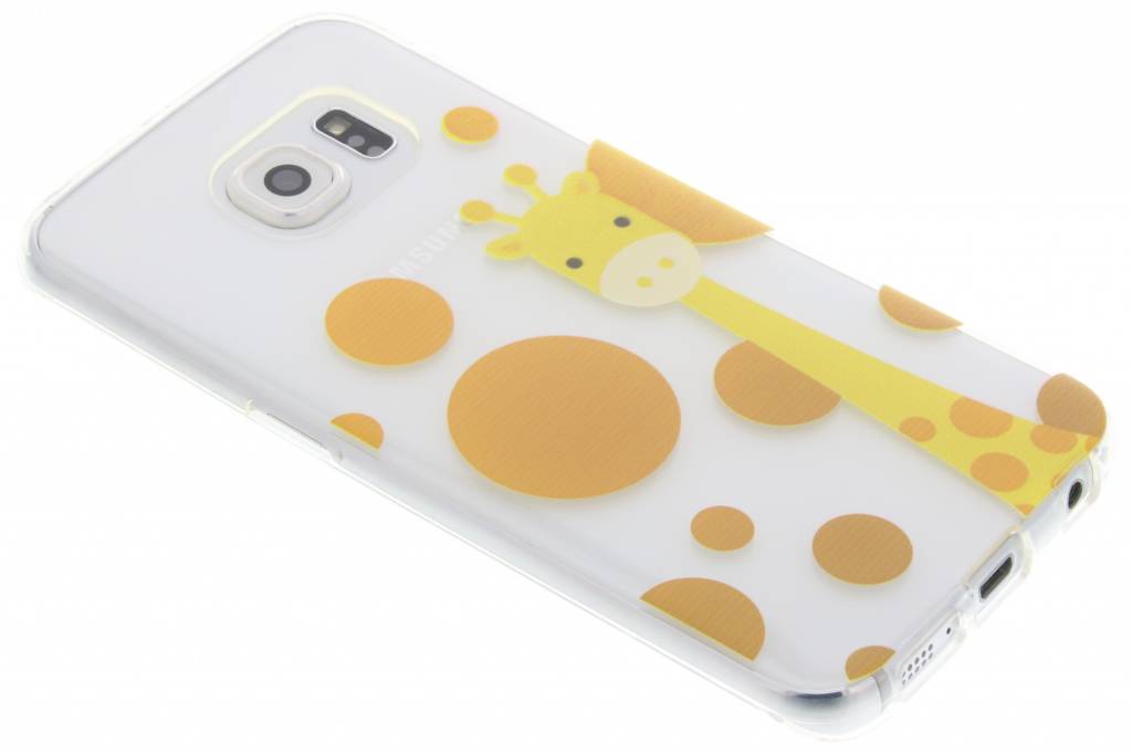 Image of Giraffe Zoo TPU siliconen hoesje voor de Samsung Galaxy S6 Edge