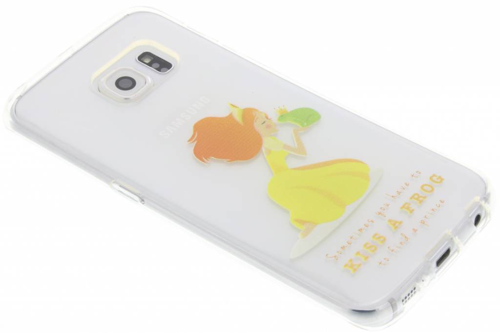 Image of Kiss a frog Sprookjes TPU siliconen hoesje voor de Samsung Galaxy S6 Edge