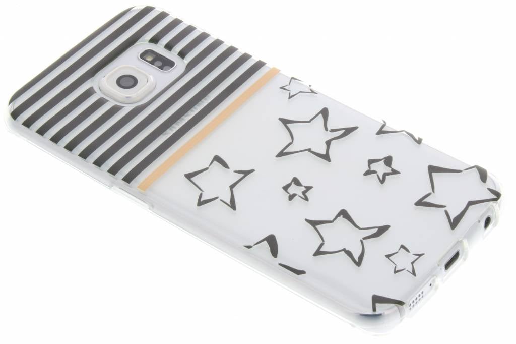 Image of Streep design TPU siliconen hoesje voor de Samsung Galaxy S6 Edge