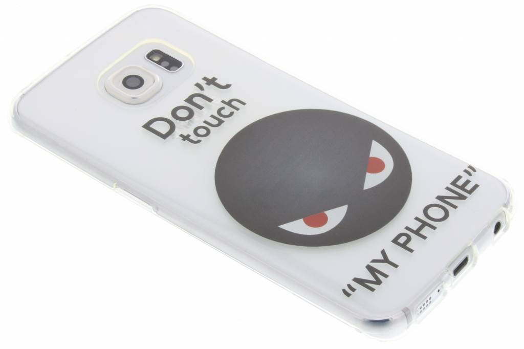 Image of Don't touch design TPU siliconen hoesje voor de Samsung Galaxy S6 Edge