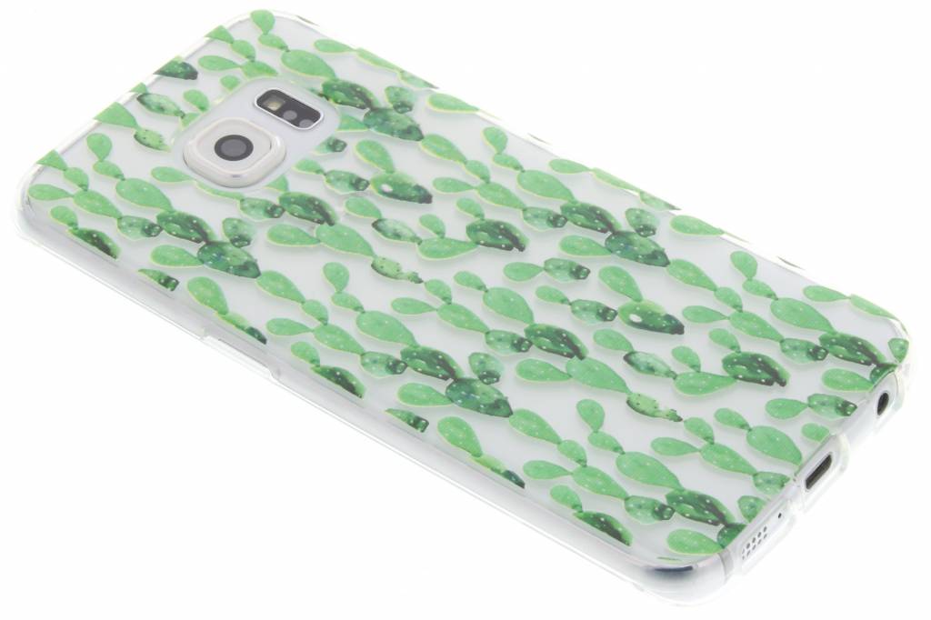 Image of Cactus design TPU siliconen hoesje voor de Samsung Galaxy S6 Edge