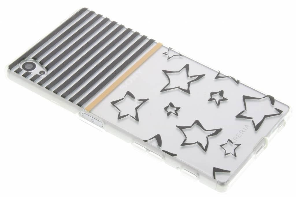 Image of Streep design TPU siliconen hoesje voor de Sony Xperia Z5