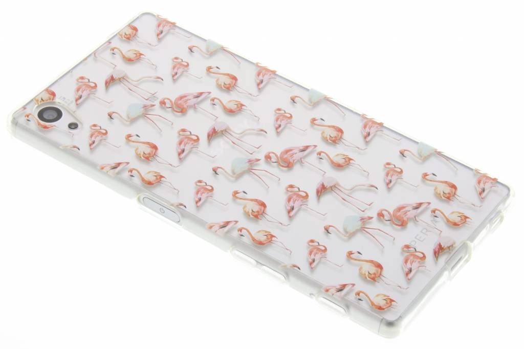 Image of Flamingo design TPU siliconen hoesje voor de Sony Xperia Z5