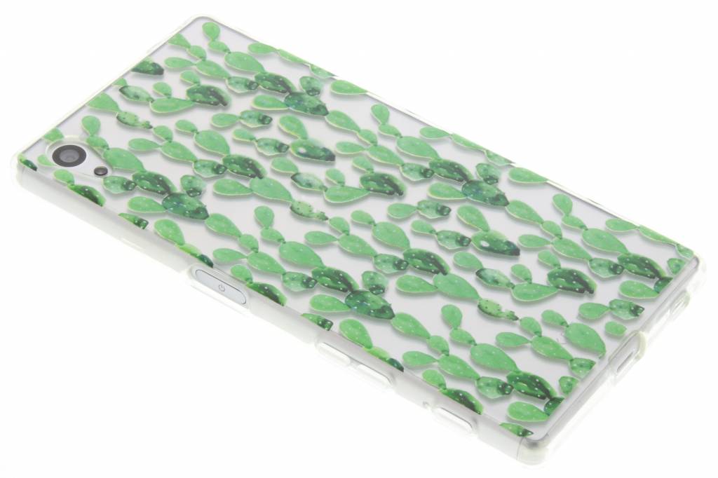 Image of Cactus design TPU siliconen hoesje voor de Sony Xperia Z5