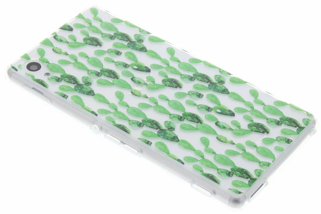 Image of Cactus design TPU siliconen hoesje voor de Sony Xperia M4 (Aqua)