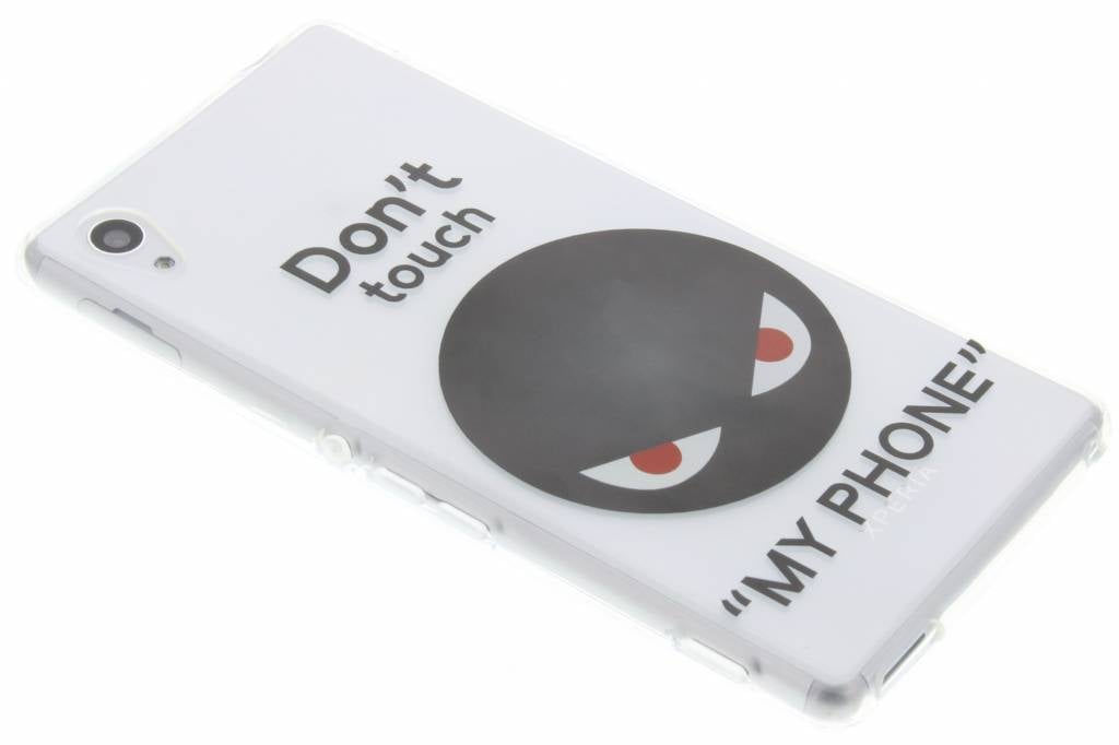 Image of Don't touch design TPU siliconen hoesje voor de Sony Xperia M4 (Aqua)