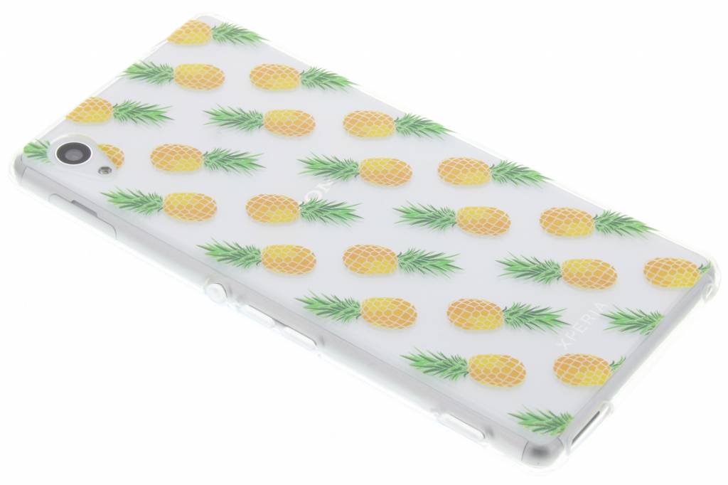 Image of Transparant kleine ananasjes design TPU hoesje voor de Sony Xperia M4 (Aqua)