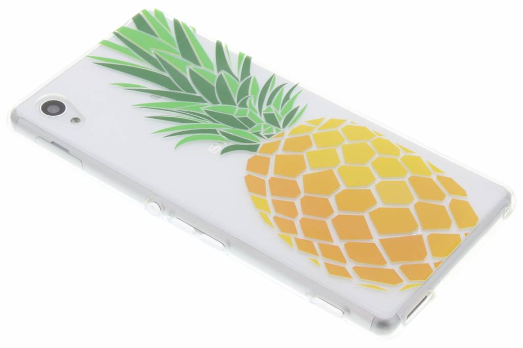 Image of Transparant ananas design TPU hoesje voor de Sony Xperia M4 (Aqua)