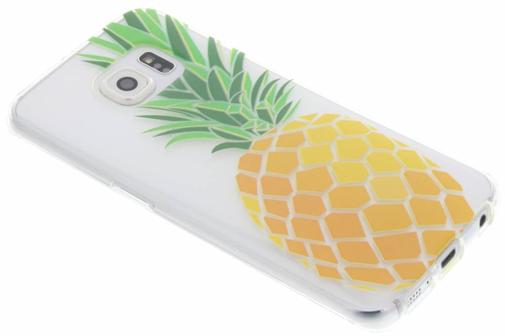 Image of Transparant ananas design TPU hoesje voor de Samsung Galaxy S6 Edge