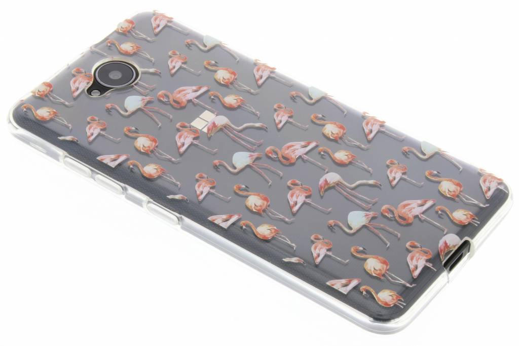 Image of Flamingo design TPU siliconen hoesje voor de Microsoft Lumia 650