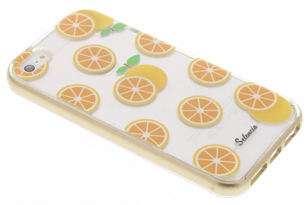 Image of Foodies Orange TPU hoesje voor de iPhone 5 / 5s / SE