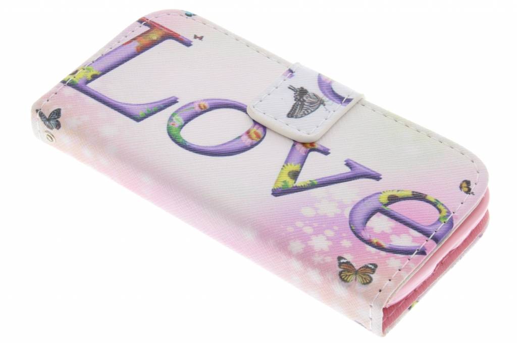 Image of Love design TPU booktype voor de Samsung Galaxy S4 Mini