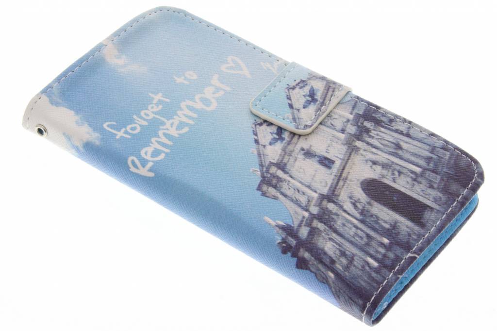 Image of Forget to remember design TPU booktype hoes voor de Samsung Galaxy A5