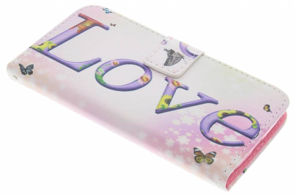 Image of Love design TPU booktype hoes voor de LG G2