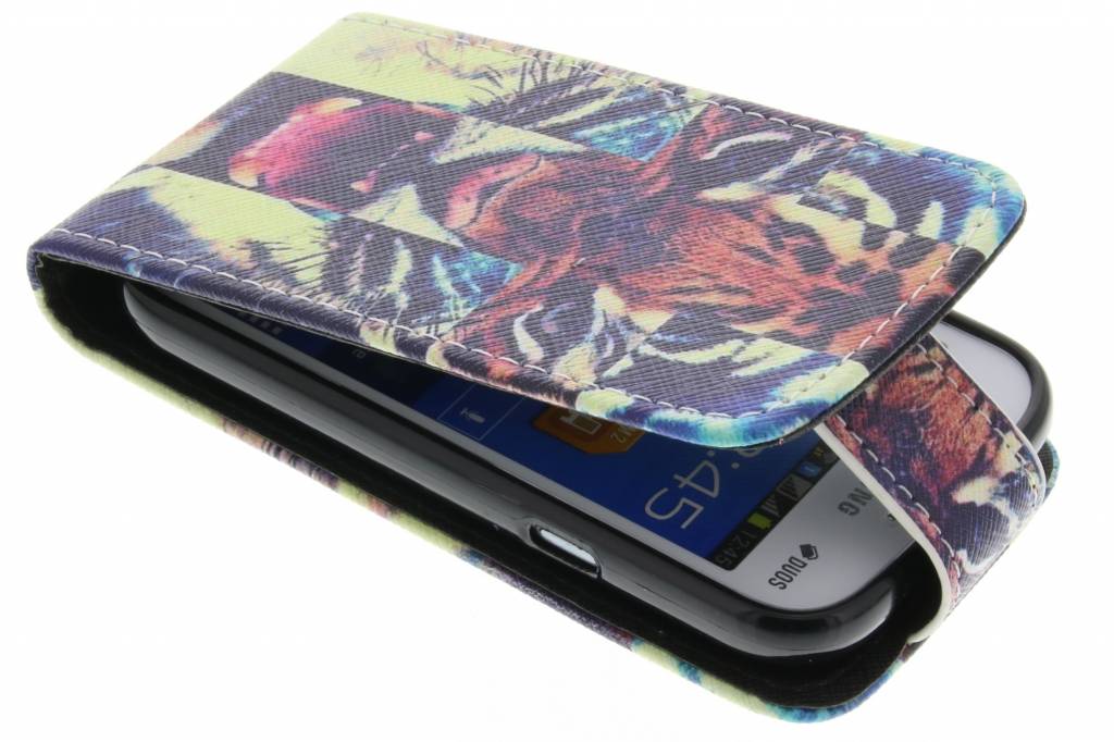 Image of Tijger design TPU flipcase voor de Samsung Galaxy Trend Lite