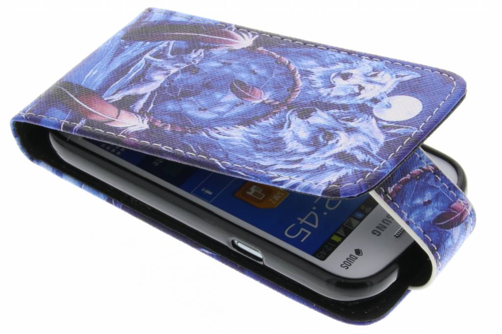 Image of Wolven design TPU flipcase voor de Samsung Galaxy Trend Lite