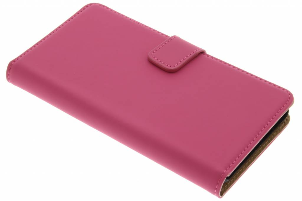 Image of Luxe Book Case voor de Wiko Lenny 3 - Fuchsia