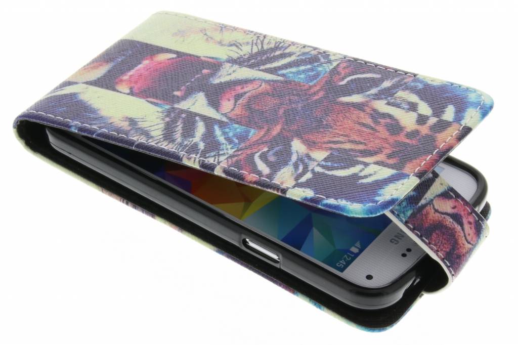 Image of Tijger design TPU flipcase voor de Samsung Galaxy S5 Mini