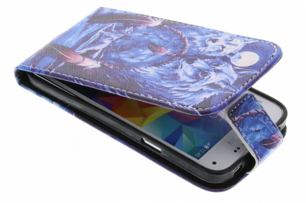 Image of Wolven design TPU flipcase voor de Samsung Galaxy S5 Mini