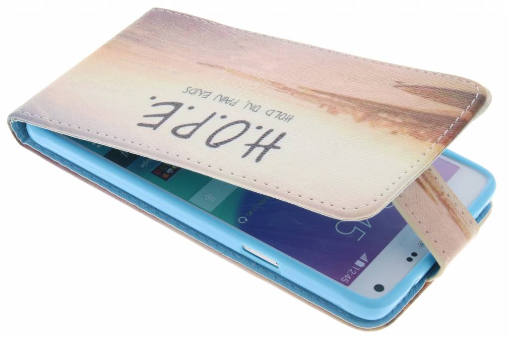 Image of Hope design TPU flipcase voor de Samsung Galaxy Note 4